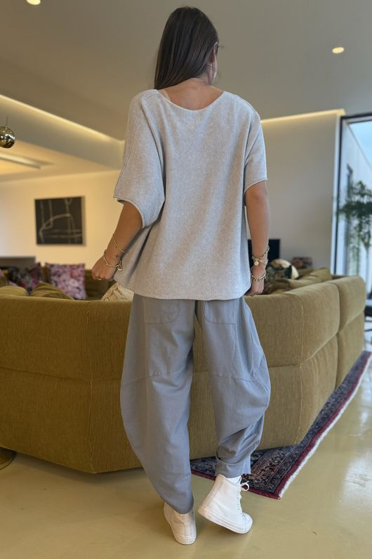 Conrad Layer Knit Smoke